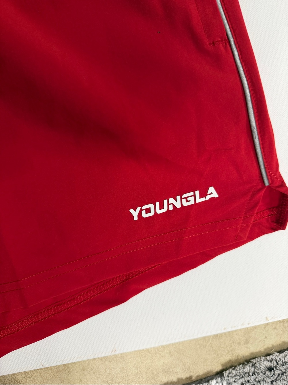 YoungLa red shorts . Excellent cond. Size. Large - Picture 2 of 8